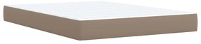 Cama com Molas/Colchão e Luzes Led - 140x200 cm - Couro Artificial Cap