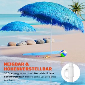 Guarda-sol Hawaii Ø160cm Proteção UV 30+ azul