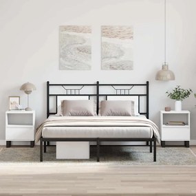 Mesas de cabeceira 2pcs 40x35x50 cm derivados de madeira branco