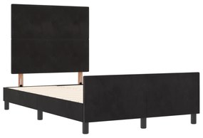 Cama vidaXL Preta 120x190 cm em Veludo