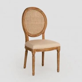 Pacote De 4 Cadeiras De Jantar Estofadas Em Malha Sunna Madeira Natural - Sklum