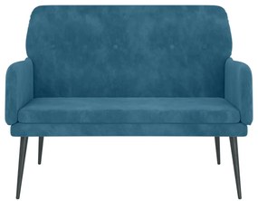 Banco 108x79x79 cm veludo azul