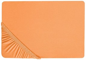 Lençol-capa em algodão laranja 90 x 200 cm JANBU Beliani