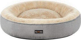 Cama para cães com Ø 70 cm em forma de donut cinzento claro