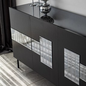 Console Paris – Preto – 180 cm x 80 cm x 40 cm