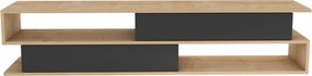 Móvel TV Cortez – Carvalho e Antracite – 160 cm x 35,3 cm x 38,6 cm