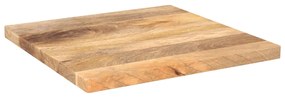 Tampo de mesa quadrado 50x50x3,8 cm mangueira maciça