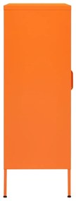 Armário de arrumação aço 80x35x101,5 cm laranja