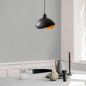Candeeiro Suspenso Sivani – Preto – 28 x 15 cm