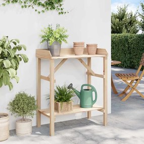 Mesa de Jardinagem 75 x 40 x 90 cm em Madeira de Pinheiro
