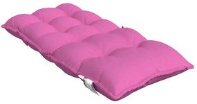 Almofadões cadeira encosto baixo 4 pcs tecido oxford rosa
