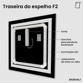 Espelho com luz F2