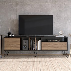 Móvel TV Mistico – Nogal e Preto – 180 x 58,7 x 35,5 cm