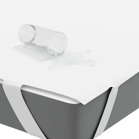 Protetor de colchão impermeável 100x220 cm branco