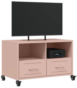 Móvel de TV 68x39x43,5 cm aço rosa