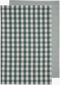 Panos de cozinha Eco Gingham, conjunto de 2