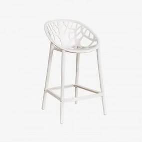 Pacote Com 4 Bancos Altos De Polipropileno Ores Gardénia Branco & ↑65 Cm - Sklum