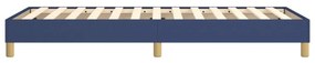 Estrutura de cama sem colchão 100x200 cm tecido azul