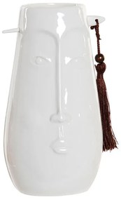 Vaso DKD Home Decor Branco Grés Moderno (12 x 9.5 x 22 cm)