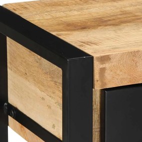 Mesa consola 100x35x75 cm manga de madeira áspera maciça