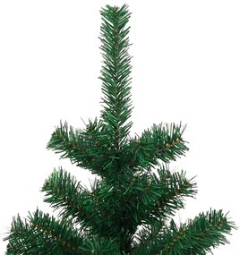 Árvore de Natal rotativa pré-iluminada + vaso PVC 120 cm verde