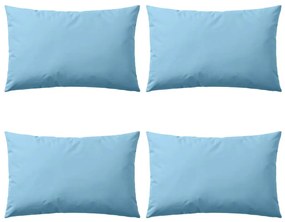 Almofadas para exterior 4 pcs 60x40 cm azul claro