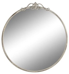 Espelho de Parede Dkd Home Decor Metal Branco (80 X 3,5 X 85 cm)