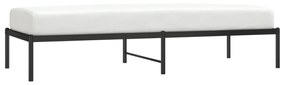 Estrutura de cama 75x190 cm metal preto