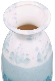 Vaso branco e azul marinho 25 cm CHALCIS Beliani