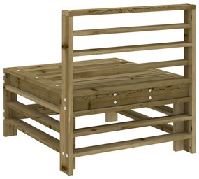 Sofás de centro para jardim 2 pcs madeira de pinho impregnada