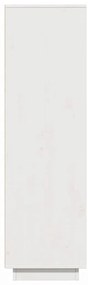 Aparador alto 89x34x116,5 cm madeira de pinho maciça branco