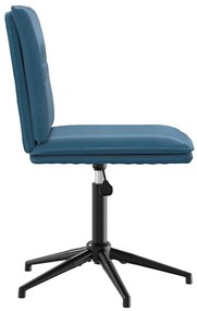 Cadeiras de jantar 6 pcs veludo azul