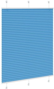 Azul Plissada Cega 110x150 cm Largura Tecido 109,4cm Poliéster
