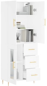 Armário alto 69,5x34x180 cm derivados de madeira branco