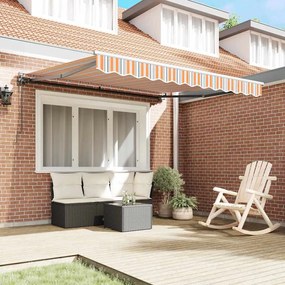 Toldo Retrátil Manual Azul Marinho 350x250 cm