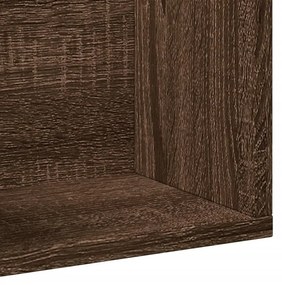 Armários de parede 2 pcs derivados de madeira carvalho castanho