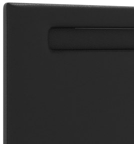Cabeceira vidaXL Design Simples Preto 180 cm Couro Sintético