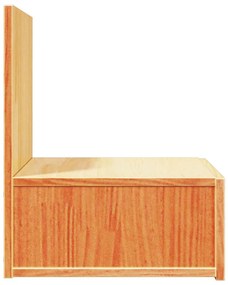 Mesa de Cabeceira Montada na Parede 2 pcs Castanho-mel