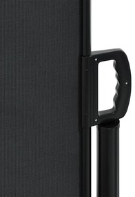 Toldo lateral retrátil 180x1200 cm preto