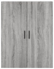 Armário alto 69,5x34x180 cm derivados de madeira sonoma cinza