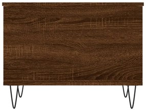 Mesa centro 60x44,5x45 cm derivados madeira carvalho castanho