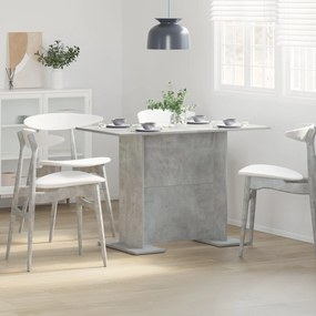 Mesa de jantar vidaXL Cinza Concreto 110x60x75 cm Madeira engenheirada