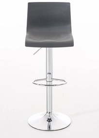 Banco de bar Hoover 39 x 84-104 x 36 cm Cinzento