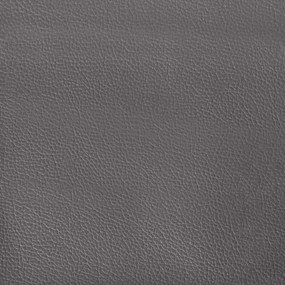 Poltrona 60 cm couro artificial cinzento