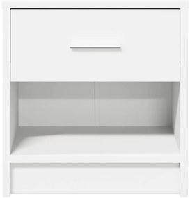 Mesas de cabeceira 2 pcs com gaveta 39x28x41 cm branco