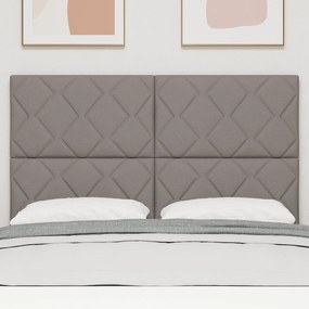 Cabeceira Design de Blocos em Diamante Taupe 160 cm Tecido