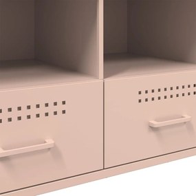 Móvel de TV 100,5x39x50,5 cm aço rosa