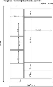 Roupeiro Lavinia – Branco – 105 x 182 x 50 cm