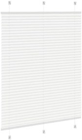 Branco Plissada Cega 105x100cm Largura Tecido 104,4cm Poliéster