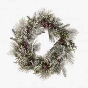 Coroa Decorativa De Natal Ø60 Cm Josie Verde Laurel - Sklum